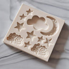 Star Moon Shape Silicone Mould Cake Mold Gummy Chocolate Mold Baking Appliance Star Moon Clouds Rainbow Shaped Silicone Fondant Molds Candy Chocolate Mold For Kitchen Stevvex