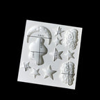 Star Moon Shape Silicone Mould Cake Mold Gummy Chocolate Mold Baking Appliance Star Moon Clouds Rainbow Shaped Silicone Fondant Molds Candy Chocolate Mold For Kitchen Stevvex