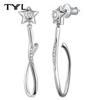 Moissanite VVS1 Drop Earrings 18K Gold Plated 925 Sterling Round Pear Square BandsCo Straps