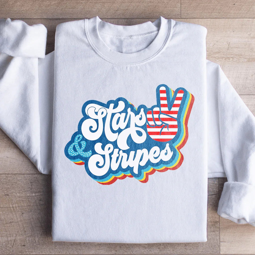 Stars & Stripes Sweatshirt Peachy Sunday