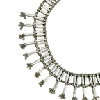 Statement Collar Necklace Cotton Tassel Back Boho Indian-Inspired Flex Chain BandsCo Straps