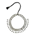 Statement Collar Necklace Cotton Tassel Back Boho Indian-Inspired Flex Chain BandsCo Straps