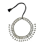 Statement Collar Necklace Cotton Tassel Back Boho Indian-Inspired Flex Chain BandsCo Straps