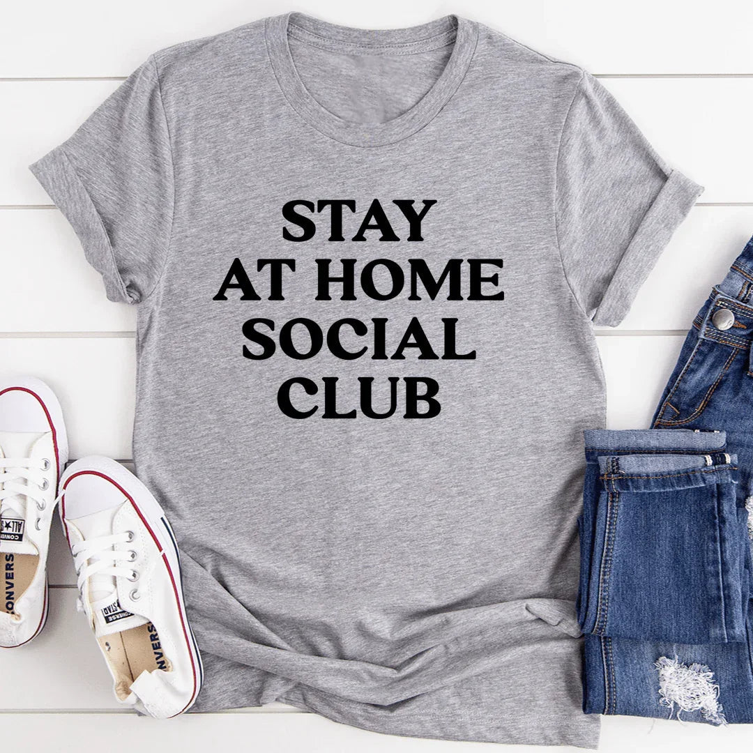 Stay At Home Social Club Tee - SJB-DIAMOND ELITES