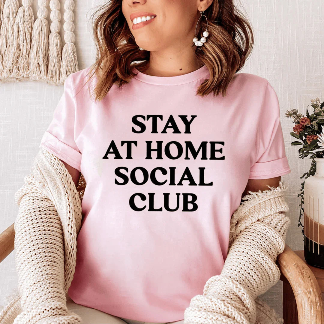 Stay At Home Social Club Tee - SJB-DIAMOND ELITES