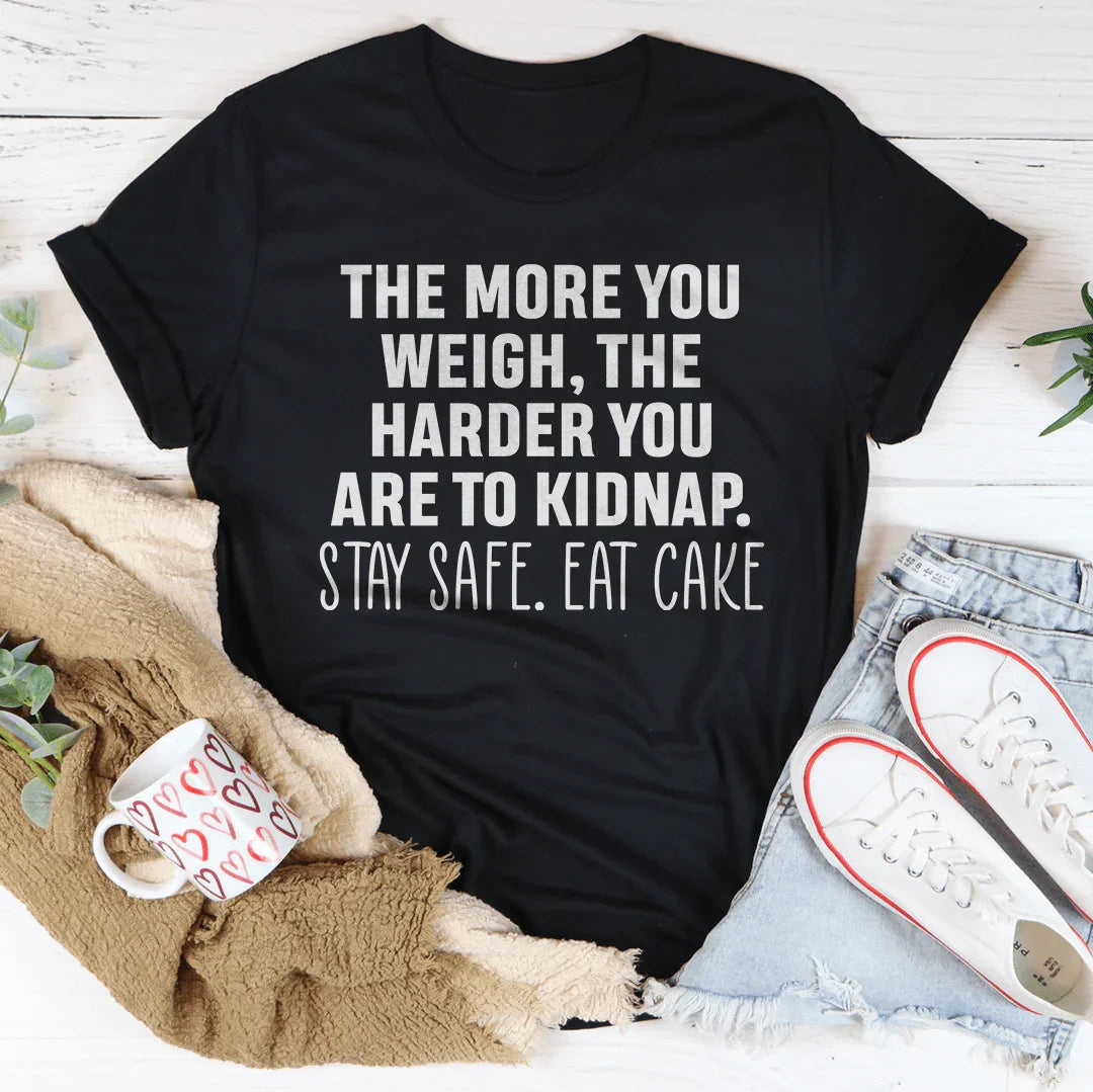 Stay Safe Eat Cake Tee Peachy Sunday