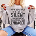 Stay Silent Sweatshirt Peachy Sunday