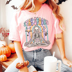 Stay Spooky Skeleton Tee Peachy Sunday