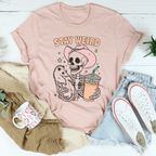 Stay Weird Tee Peachy Sunday