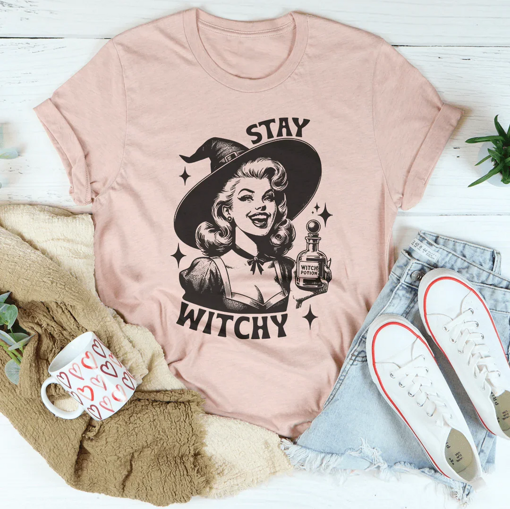 Stay Witchy Tee Peachy Sunday
