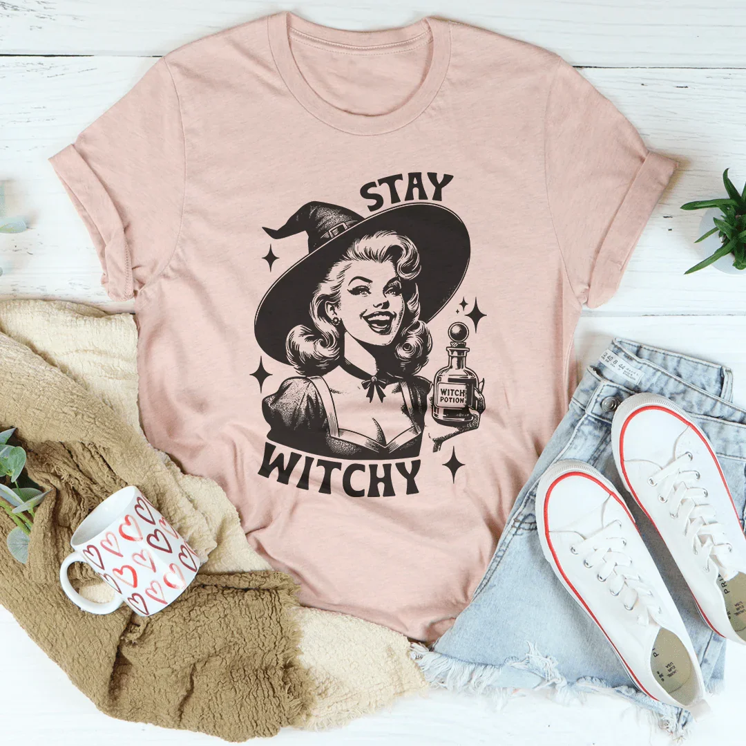Stay Witchy Tee Peachy Sunday