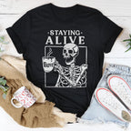 Staying Alive Tee Peachy Sunday