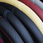 Steering Wheel Cover Braid On The Steering Wheel Cover Auto Car Steering Wheel Cover Wear-resistant Anti-slip Car Accessories Microfiber Breathable Wheel Cover Car Accessories Warm Steering Wheel Cover Winter Cool Summer Cover Interior