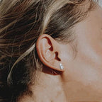 Sterling Silver 3ct Moissanite Gourd Stud Earrings 925 Classic Gift For Her BandsCo Straps