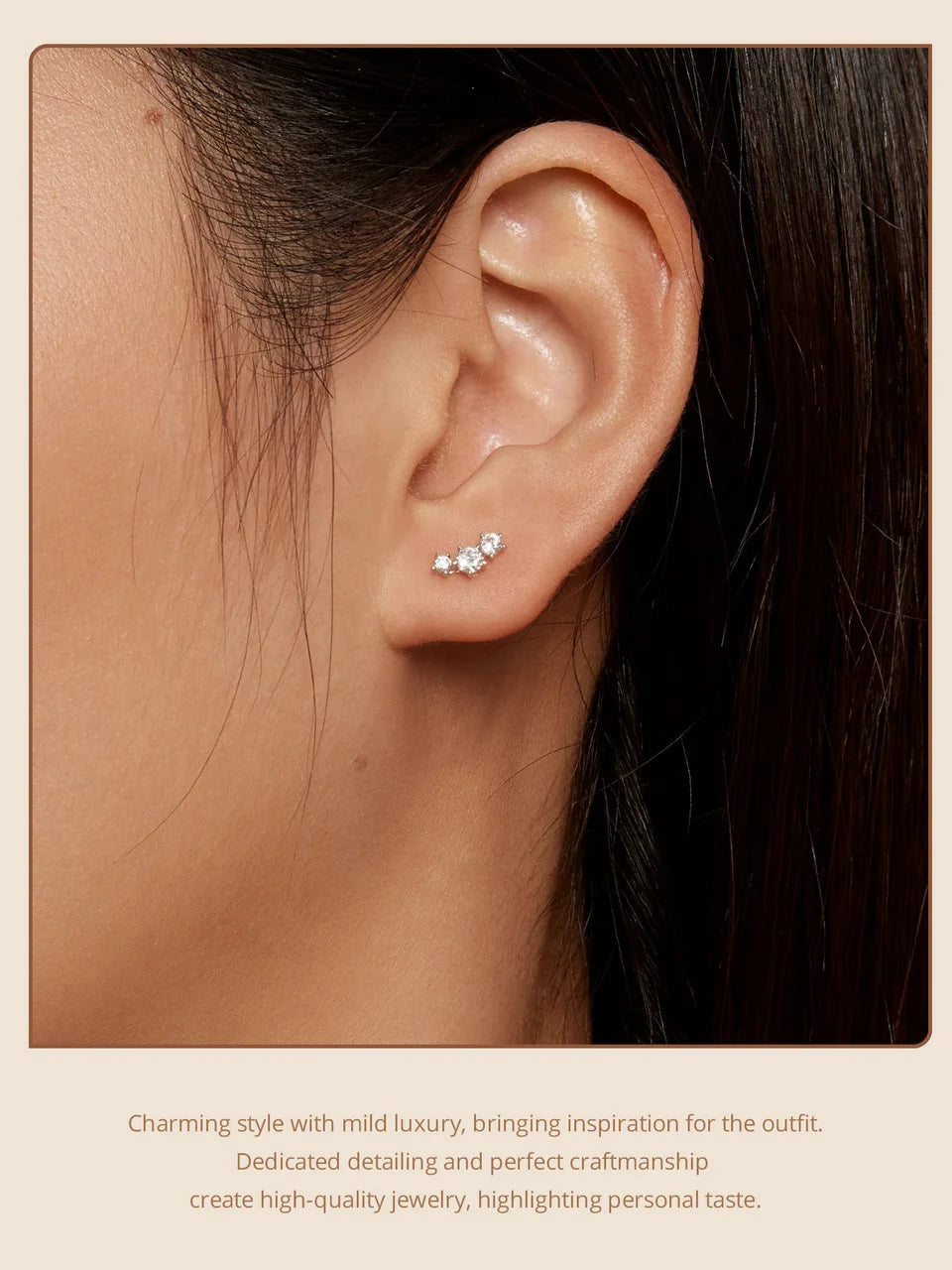 Sterling Silver S925 Moissanite Star Stud Earrings Screw Back Engagement Gift BandsCo Straps