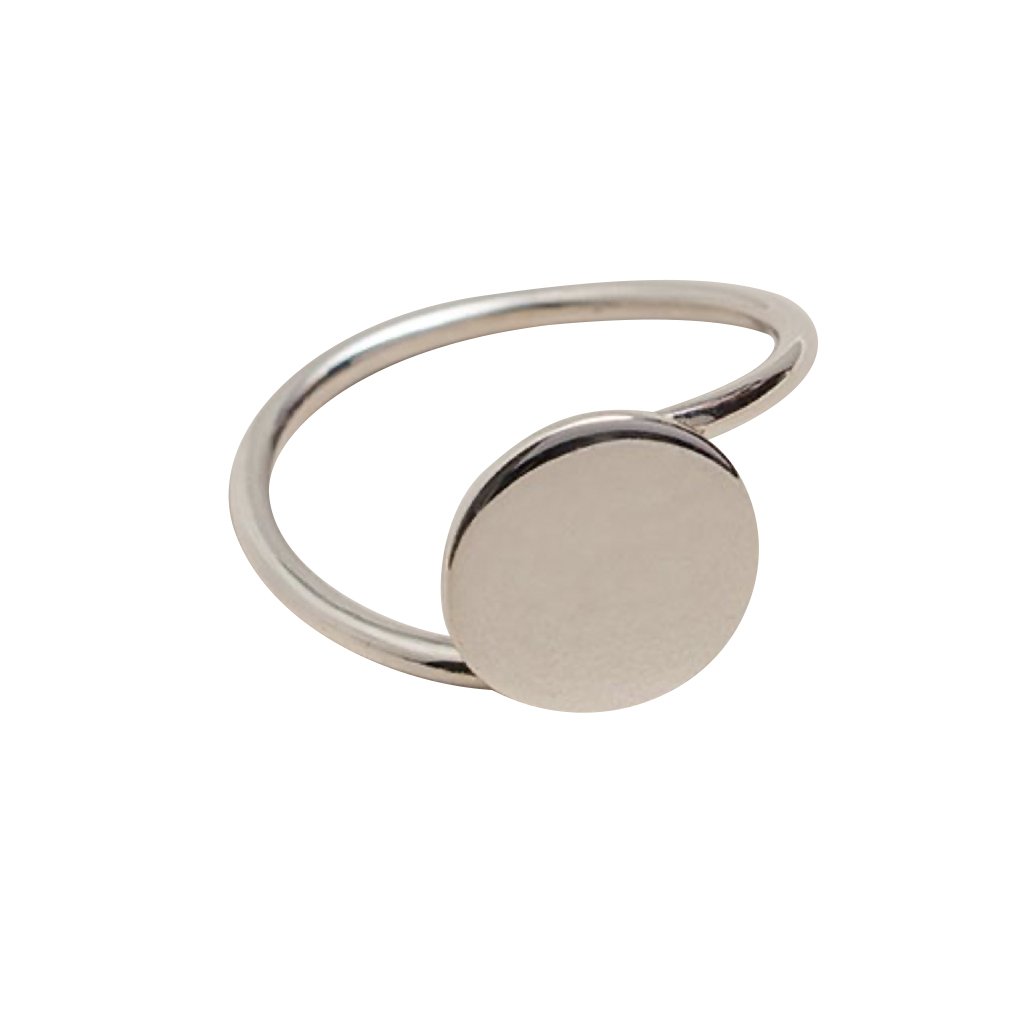 Sterling Silver Full Moon Ring Minimalist Luna Band Size 7 Handmade Peru BandsCo Straps