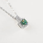 Sterling Silver 3-Piece Moissanite Jewelry Set - 1ct Necklace Ring Earrings BandsCo Straps