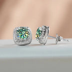 Sterling Silver 3-Piece Moissanite Jewelry Set - 1ct Necklace Ring Earrings BandsCo Straps