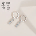 Sterling Silver S925 1.2ct Moissanite Round Stud Earrings For Women BandsCo Straps