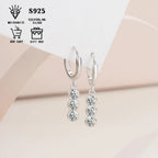 Sterling Silver S925 1.2ct Moissanite Round Stud Earrings For Women BandsCo Straps