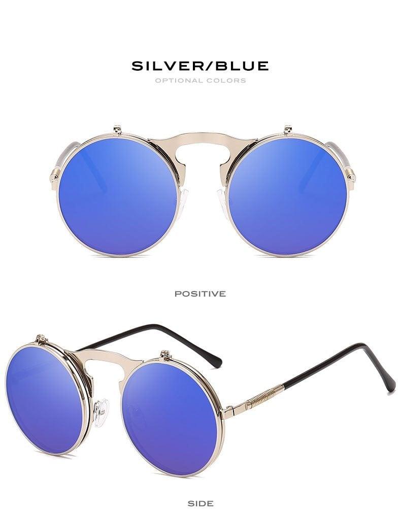 Stlylish And Attractive Long Keeper Sunglasses New Flip Sun Glasses For Men & Women Double Lens Clear Alloy Frame Eyewear Eyeglasses Colourfull Design Stevvex