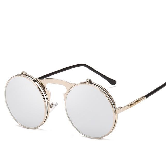 Stlylish And Attractive Long Keeper Sunglasses New Flip Sun Glasses For Men & Women Double Lens Clear Alloy Frame Eyewear Eyeglasses Colourfull Design Stevvex