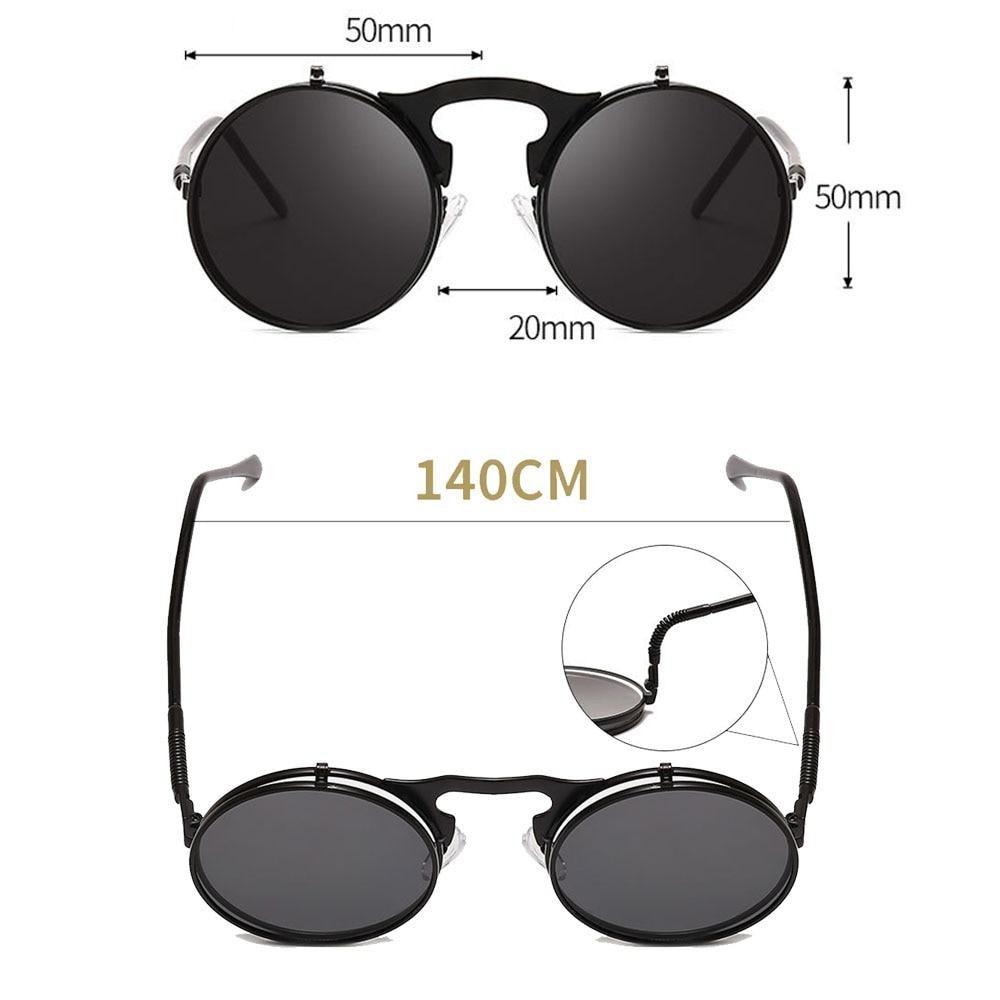 Stlylish And Attractive Long Keeper Sunglasses New Flip Sun Glasses For Men & Women Double Lens Clear Alloy Frame Eyewear Eyeglasses Colourfull Design Stevvex