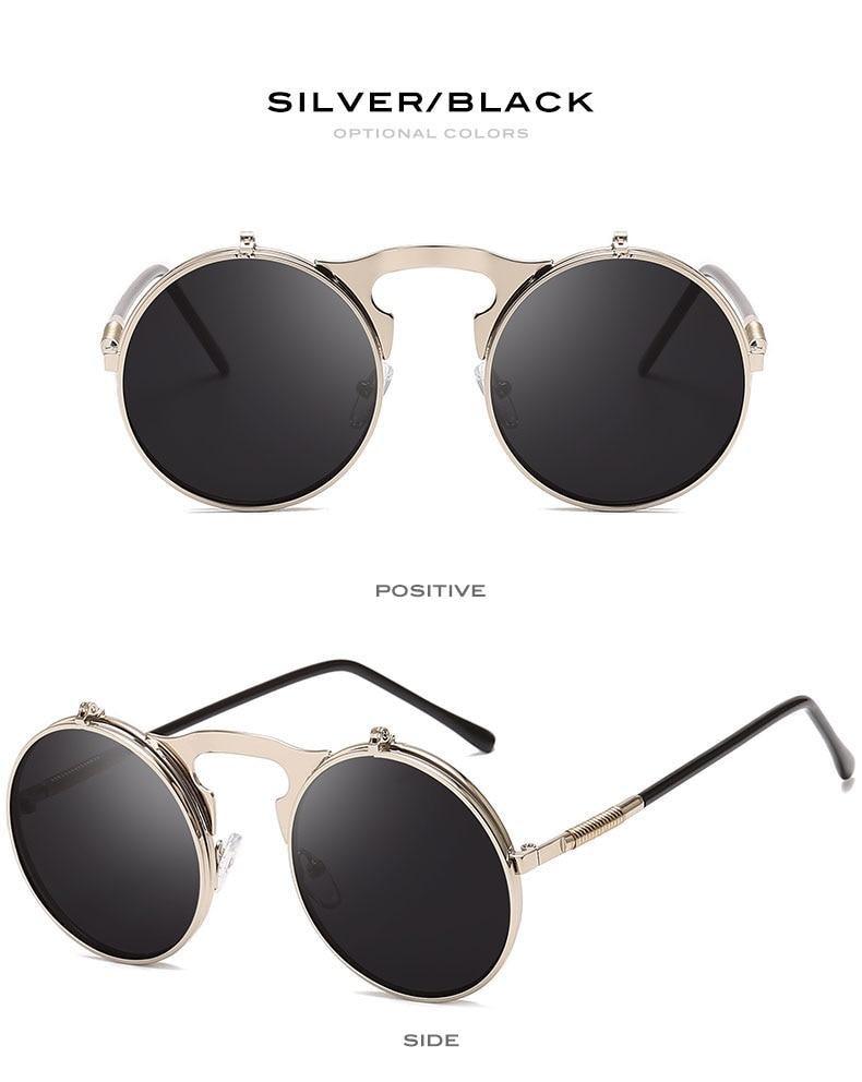 Stlylish And Attractive Long Keeper Sunglasses New Flip Sun Glasses For Men & Women Double Lens Clear Alloy Frame Eyewear Eyeglasses Colourfull Design Stevvex
