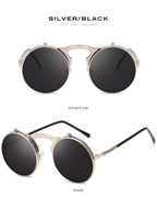 Stlylish And Attractive Long Keeper Sunglasses New Flip Sun Glasses For Men & Women Double Lens Clear Alloy Frame Eyewear Eyeglasses Colourfull Design Stevvex