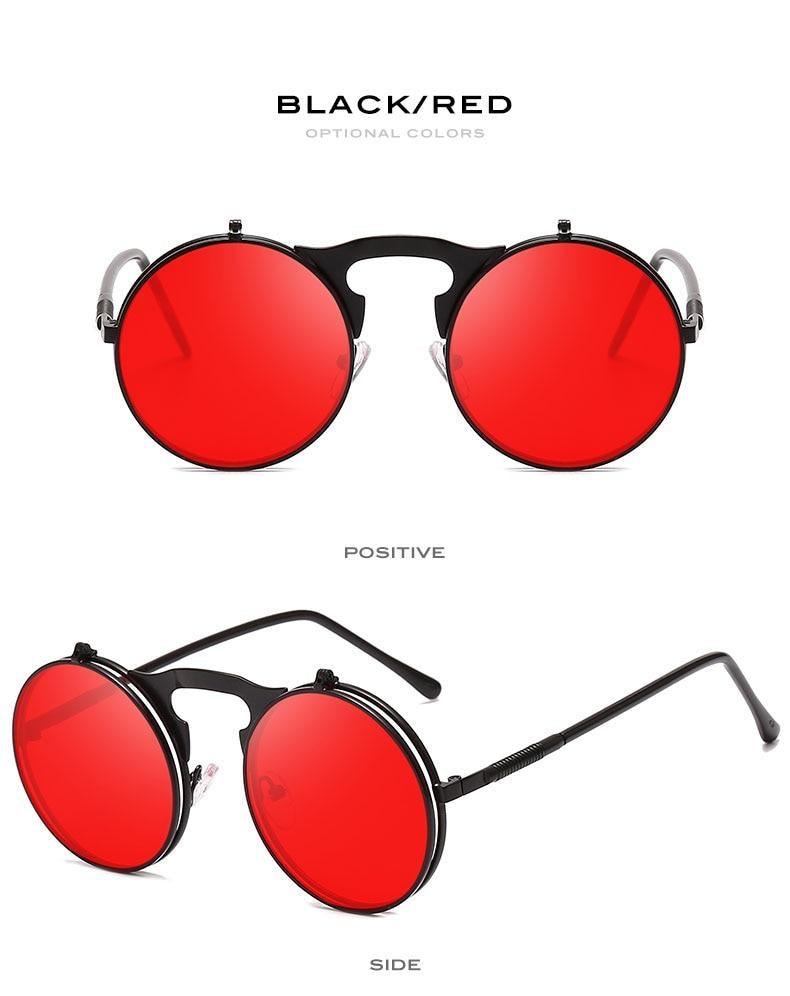 Stlylish And Attractive Long Keeper Sunglasses New Flip Sun Glasses For Men & Women Double Lens Clear Alloy Frame Eyewear Eyeglasses Colourfull Design Stevvex