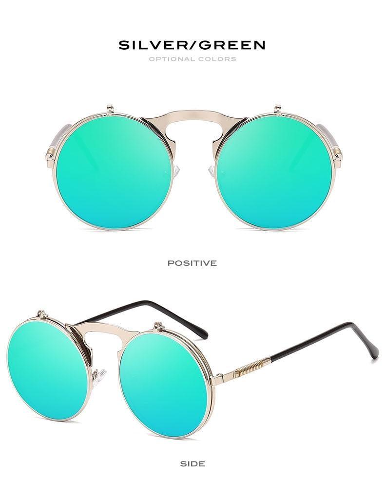 Stlylish And Attractive Long Keeper Sunglasses New Flip Sun Glasses For Men & Women Double Lens Clear Alloy Frame Eyewear Eyeglasses Colourfull Design Stevvex