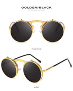 Stlylish And Attractive Long Keeper Sunglasses New Flip Sun Glasses For Men & Women Double Lens Clear Alloy Frame Eyewear Eyeglasses Colourfull Design Stevvex
