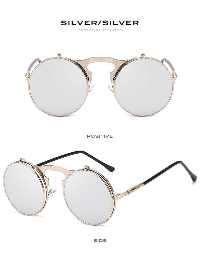 Stlylish And Attractive Long Keeper Sunglasses New Flip Sun Glasses For Men & Women Double Lens Clear Alloy Frame Eyewear Eyeglasses Colourfull Design Stevvex