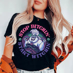 Stop Bitchin' Start Witchin' Tee Peachy Sunday