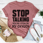 Stop Talking Tee Peachy Sunday