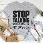 Stop Talking Tee Peachy Sunday
