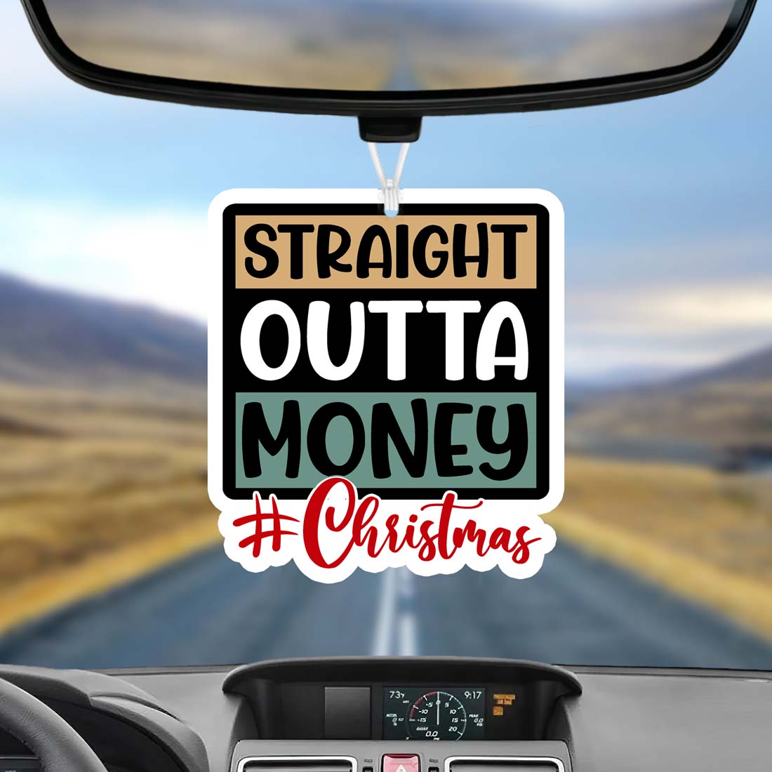 Straight Outta Freshie Hanging Car Air Freshener Scented Decoration For Car Home Office Holiday Gift BandsCo Straps