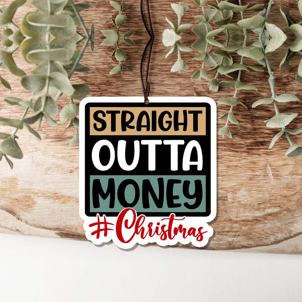 Straight Outta Freshie Hanging Car Air Freshener Scented Decoration For Car Home Office Holiday Gift BandsCo Straps