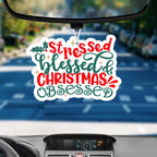 Stressed Blessed Hanging Air Freshener Car Home Office Scented Ornament BandsCo Straps