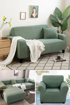 Stretch Armchair Slipcover Washable Furniture Protector Thick Sofa Protector Solid Printed Sofa Covers For Living Room Couch Cover Corner Sofa  Water Resistant Couch Cover Furniture Protector