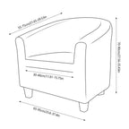 Stretch Cover for Armchair Sofa Couch Living Room 1 Seat Sofa Couch Armchair Cover Elastic Sofa Slipcover Single Seater Furniture Couch Armchair Cover Stevvex
