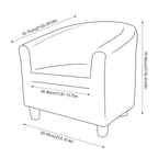 Stretch Cover for Armchair Sofa Couch Living Room 1 Seat Sofa Couch Armchair Cover Elastic Sofa Slipcover Single Seater Furniture Couch Armchair Cover Stevvex