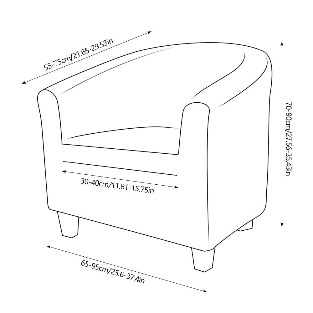 Stretch Cover for Armchair Sofa Couch Living Room 1 Seat Sofa Couch Armchair Cover Elastic Sofa Slipcover Single Seater Furniture Couch Armchair Cover Stevvex