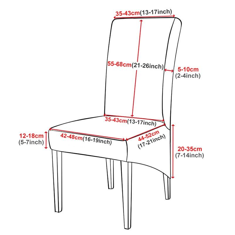 Stretch XL Size Chair Cover Big Elastic Seat Chair Covers Painting Slipcovers Restaurant Banquet Dining Home Party Decoration Chairs Protector Covers Seat Slipcover With Elastic Band For Dining Room Wedding Ceremony Banquet Stevvex