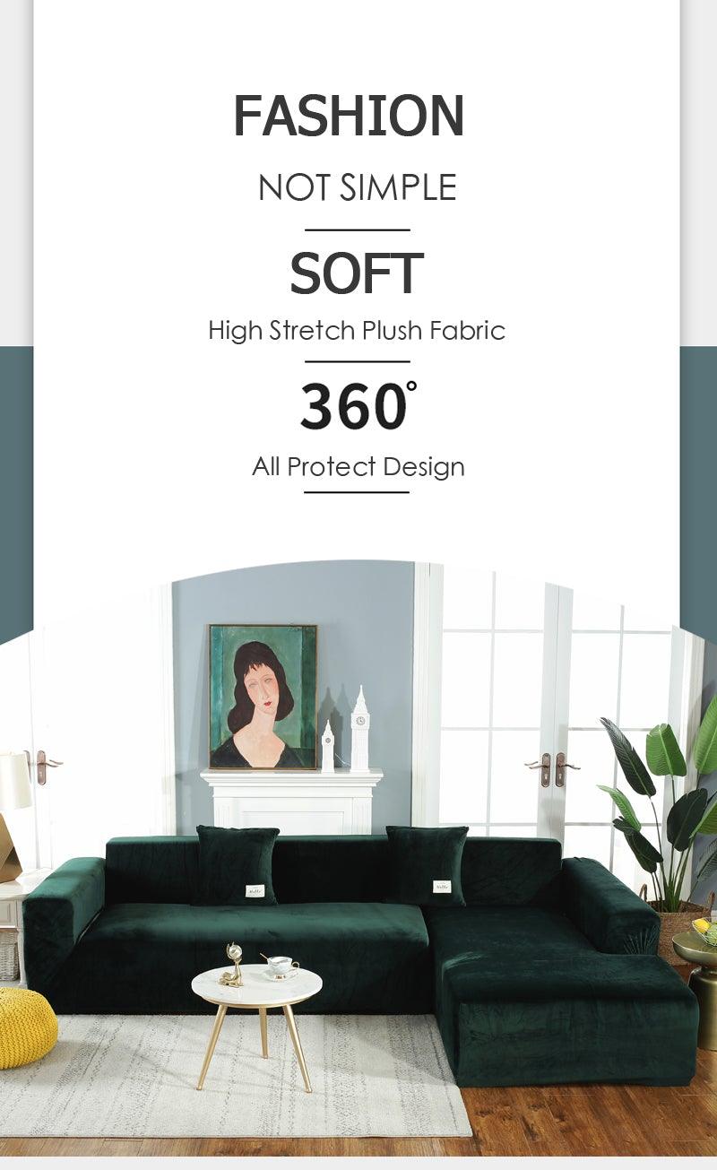 Stretchable Couch Cover Lounge  Sofa Slipcover  Furniture Cover Machine Washable Elasticated Sofa Covers Chaise Longue For Living Room Corner Armchair Elastic Cushion Couch Furniture 3 Seater Slipcover For Home Stevvex