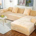 Stretchable Couch Cover Lounge  Sofa Slipcover  Furniture Cover Machine Washable Elasticated Sofa Covers Chaise Longue For Living Room Corner Armchair Elastic Cushion Couch Furniture 3 Seater Slipcover For Home Stevvex