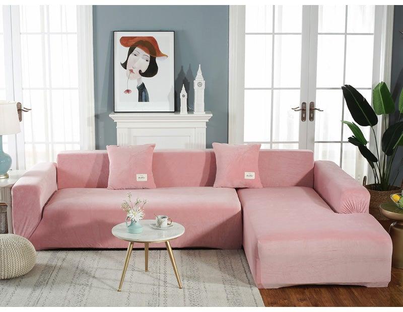 Stretchable Couch Cover Lounge  Sofa Slipcover  Furniture Cover Machine Washable Elasticated Sofa Covers Chaise Longue For Living Room Corner Armchair Elastic Cushion Couch Furniture 3 Seater Slipcover For Home Stevvex