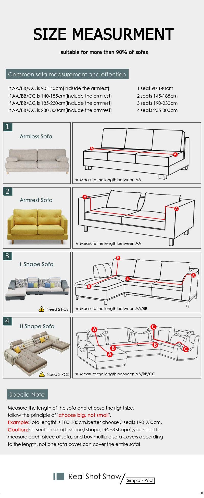 Stretchable Couch Cover Lounge  Sofa Slipcover  Furniture Cover Machine Washable Elasticated Sofa Covers Chaise Longue For Living Room Corner Armchair Elastic Cushion Couch Furniture 3 Seater Slipcover For Home Stevvex