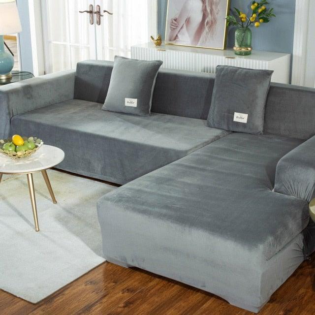 Stretchable Couch Cover Lounge  Sofa Slipcover  Furniture Cover Machine Washable Elasticated Sofa Covers Chaise Longue For Living Room Corner Armchair Elastic Cushion Couch Furniture 3 Seater Slipcover For Home Stevvex