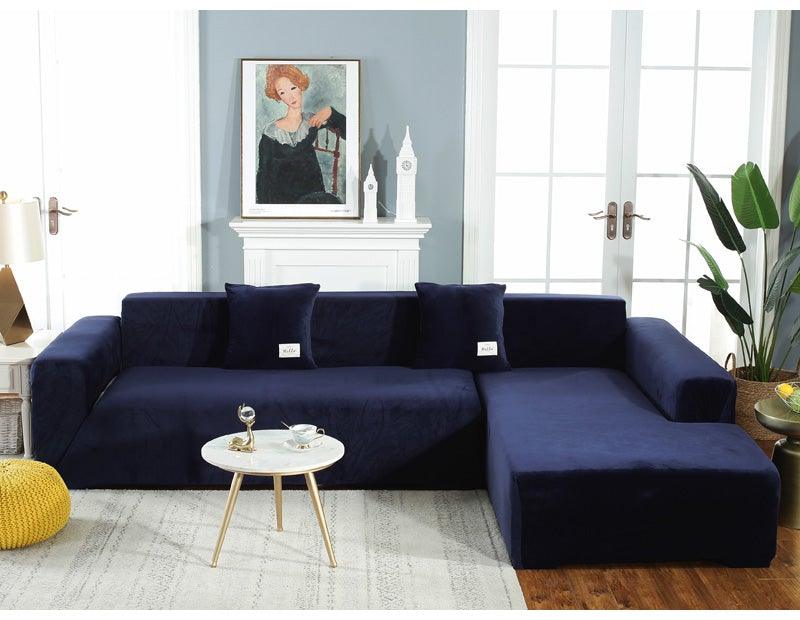 Stretchable Couch Cover Lounge  Sofa Slipcover  Furniture Cover Machine Washable Elasticated Sofa Covers Chaise Longue For Living Room Corner Armchair Elastic Cushion Couch Furniture 3 Seater Slipcover For Home Stevvex
